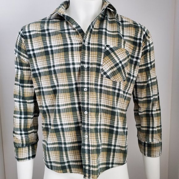 Vintage Flannel Distressed Boho USA 80'S - Picture 1 of 10